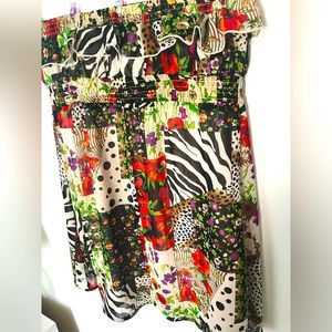 Strapless Flounce Dress